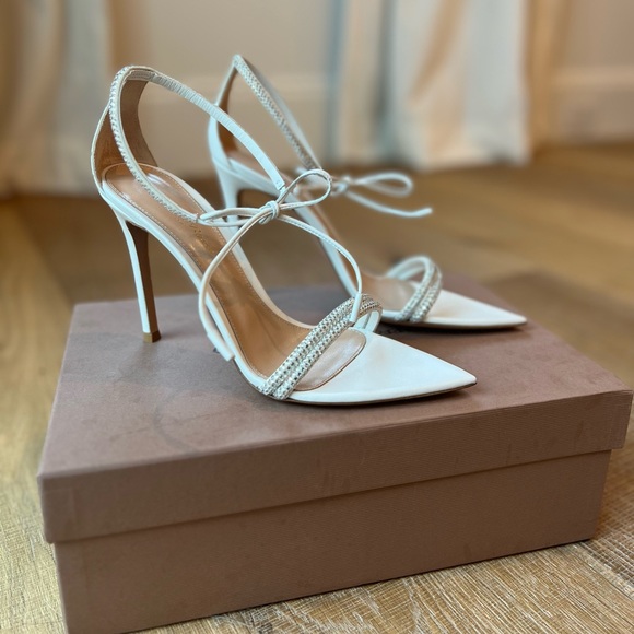 Gianvito Rossi Montecarlo - Highlighted with Crystals and White Leather - Picture 2 of 7